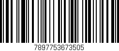 Código de barras (EAN, GTIN, SKU, ISBN): '7897753673505'