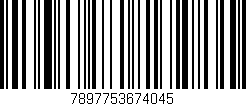 Código de barras (EAN, GTIN, SKU, ISBN): '7897753674045'