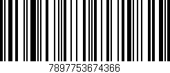 Código de barras (EAN, GTIN, SKU, ISBN): '7897753674366'