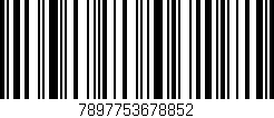 Código de barras (EAN, GTIN, SKU, ISBN): '7897753678852'