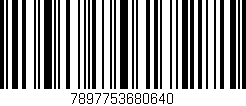 Código de barras (EAN, GTIN, SKU, ISBN): '7897753680640'