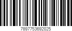 Código de barras (EAN, GTIN, SKU, ISBN): '7897753692025'