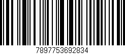 Código de barras (EAN, GTIN, SKU, ISBN): '7897753692834'