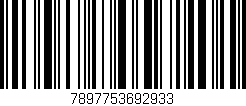 Código de barras (EAN, GTIN, SKU, ISBN): '7897753692933'