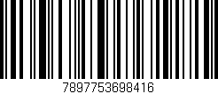 Código de barras (EAN, GTIN, SKU, ISBN): '7897753698416'