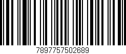 Código de barras (EAN, GTIN, SKU, ISBN): '7897757502689'