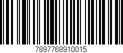 Código de barras (EAN, GTIN, SKU, ISBN): '7897768910015'