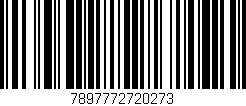 Código de barras (EAN, GTIN, SKU, ISBN): '7897772720273'