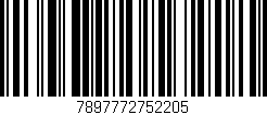 Código de barras (EAN, GTIN, SKU, ISBN): '7897772752205'
