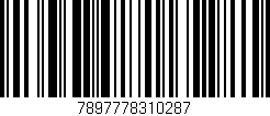 Código de barras (EAN, GTIN, SKU, ISBN): '7897778310287'