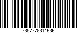 Código de barras (EAN, GTIN, SKU, ISBN): '7897778311536'