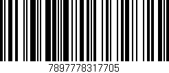 Código de barras (EAN, GTIN, SKU, ISBN): '7897778317705'