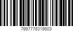 Código de barras (EAN, GTIN, SKU, ISBN): '7897778318603'