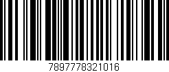 Código de barras (EAN, GTIN, SKU, ISBN): '7897778321016'