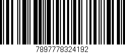 Código de barras (EAN, GTIN, SKU, ISBN): '7897778324192'