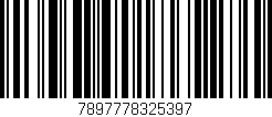 Código de barras (EAN, GTIN, SKU, ISBN): '7897778325397'
