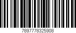 Código de barras (EAN, GTIN, SKU, ISBN): '7897778325908'