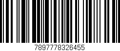 Código de barras (EAN, GTIN, SKU, ISBN): '7897778326455'