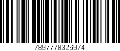 Código de barras (EAN, GTIN, SKU, ISBN): '7897778326974'