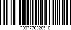 Código de barras (EAN, GTIN, SKU, ISBN): '7897778328510'