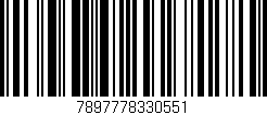 Código de barras (EAN, GTIN, SKU, ISBN): '7897778330551'