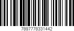 Código de barras (EAN, GTIN, SKU, ISBN): '7897778331442'