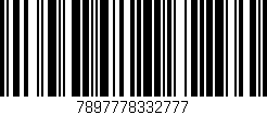 Código de barras (EAN, GTIN, SKU, ISBN): '7897778332777'