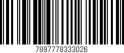 Código de barras (EAN, GTIN, SKU, ISBN): '7897778333026'