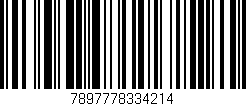 Código de barras (EAN, GTIN, SKU, ISBN): '7897778334214'