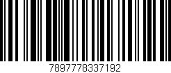 Código de barras (EAN, GTIN, SKU, ISBN): '7897778337192'