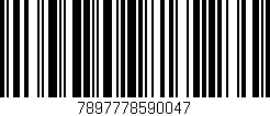 Código de barras (EAN, GTIN, SKU, ISBN): '7897778590047'