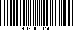 Código de barras (EAN, GTIN, SKU, ISBN): '7897780001142'
