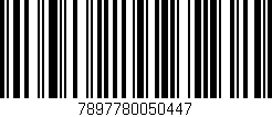 Código de barras (EAN, GTIN, SKU, ISBN): '7897780050447'