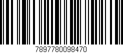 Código de barras (EAN, GTIN, SKU, ISBN): '7897780098470'