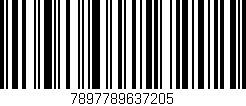 Código de barras (EAN, GTIN, SKU, ISBN): '7897789637205'