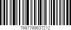Código de barras (EAN, GTIN, SKU, ISBN): '7897789637212'