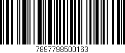 Código de barras (EAN, GTIN, SKU, ISBN): '7897798500163'