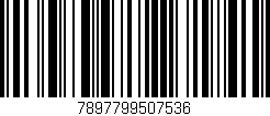 Código de barras (EAN, GTIN, SKU, ISBN): '7897799507536'