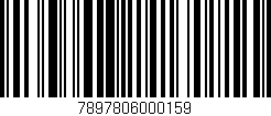 Código de barras (EAN, GTIN, SKU, ISBN): '7897806000159'