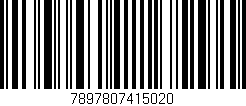 Código de barras (EAN, GTIN, SKU, ISBN): '7897807415020'