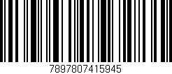 Código de barras (EAN, GTIN, SKU, ISBN): '7897807415945'