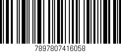 Código de barras (EAN, GTIN, SKU, ISBN): '7897807416058'