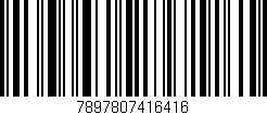 Código de barras (EAN, GTIN, SKU, ISBN): '7897807416416'