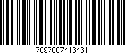 Código de barras (EAN, GTIN, SKU, ISBN): '7897807416461'
