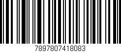 Código de barras (EAN, GTIN, SKU, ISBN): '7897807418083'