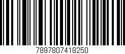 Código de barras (EAN, GTIN, SKU, ISBN): '7897807418250'