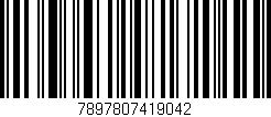 Código de barras (EAN, GTIN, SKU, ISBN): '7897807419042'