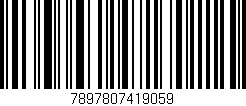 Código de barras (EAN, GTIN, SKU, ISBN): '7897807419059'