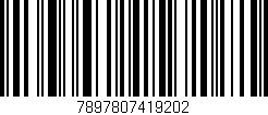 Código de barras (EAN, GTIN, SKU, ISBN): '7897807419202'