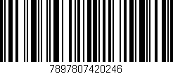 Código de barras (EAN, GTIN, SKU, ISBN): '7897807420246'